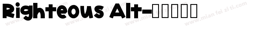 Righteous Alt字体转换